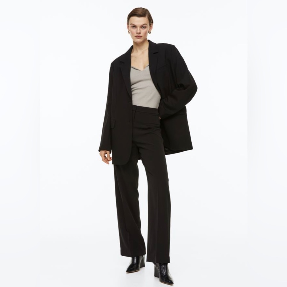 NWT H&M Black Trousers $39.99 Sz 2